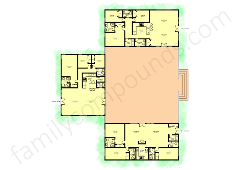 3-hours family compound layouts